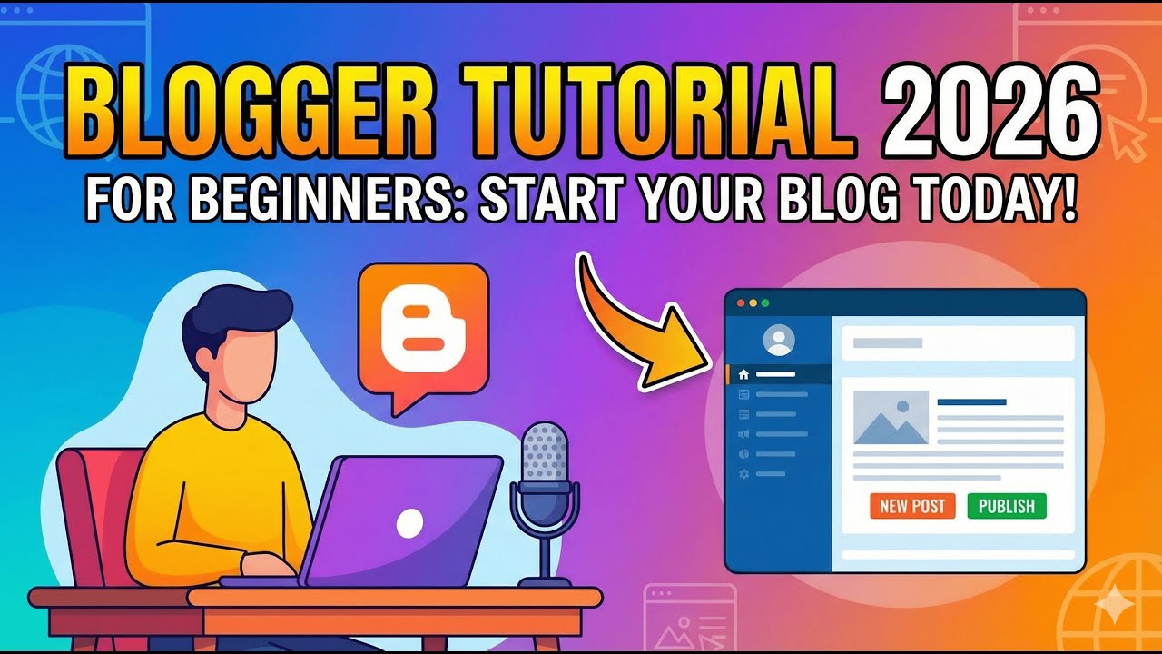 Blogger Tutorial For Beginners 2026 | Create Blog in 10 Minutes For Free (Full Guide)