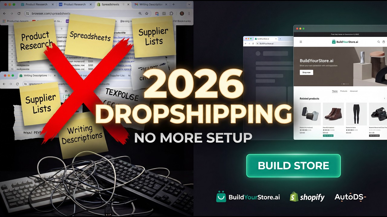 How To Start Dropshipping in 2026 With AI (Step-By-Step Guide) - Build Your Store