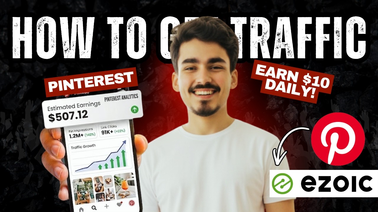 How to Get Traffic from Pinterest (2026) | Niche Research + $10/Day Proof (Ezoic)