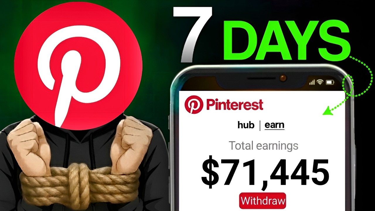 I Tried To Earn $7000 On PINTEREST in 7 DAYS (Real Earning PROOF)