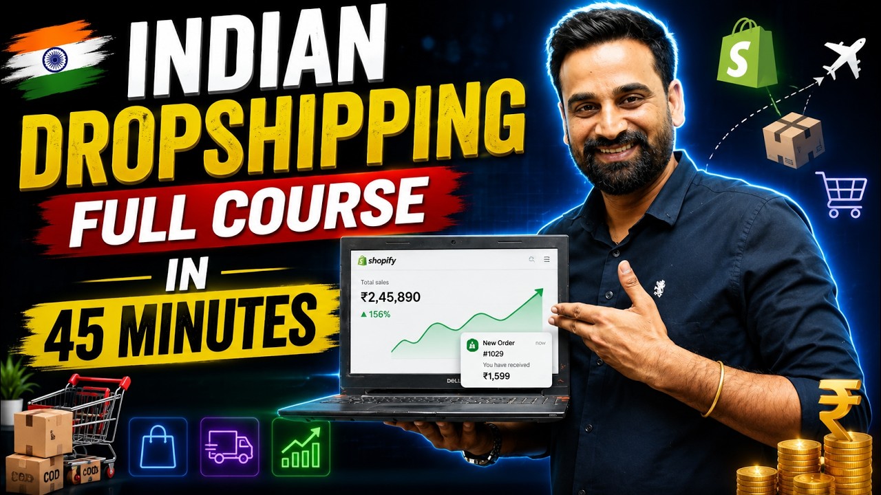 how To Start Dropshipping Business In India | Shopify Dropshipping Tutorial For Beginners 2026