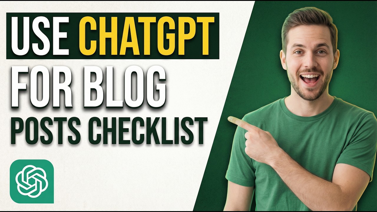 How To Use ChatGPT For Blog Posts Checklist (Step-By-Step Tutorial)