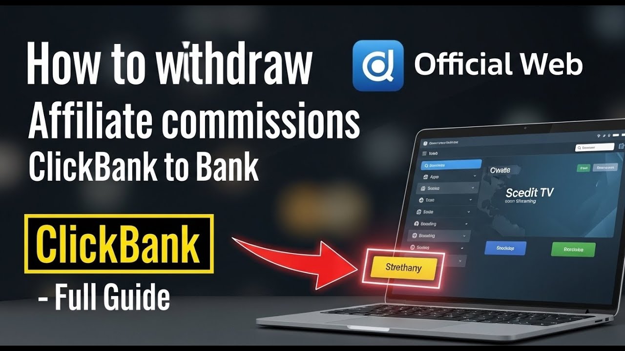 How to withdraw affiliate commissions from ClickBank to bank - Full Guide