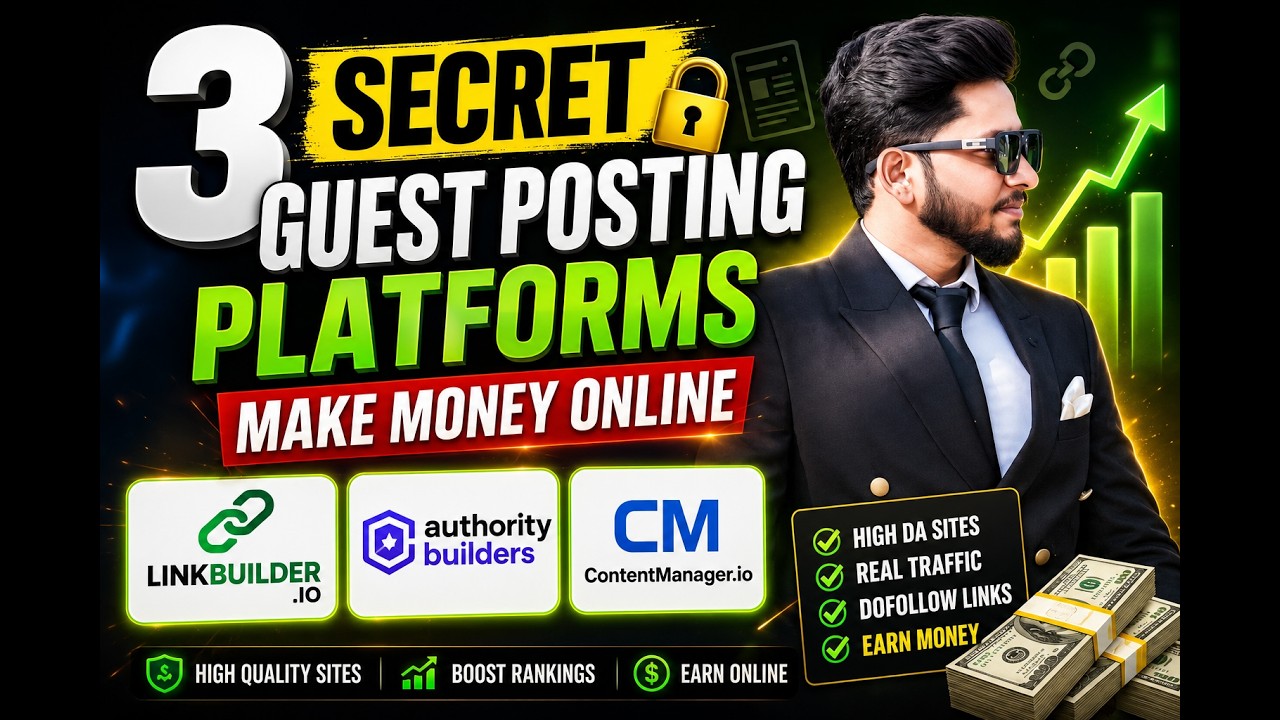 3 Secret Guest Posting Platforms | Make Money Online in 2026