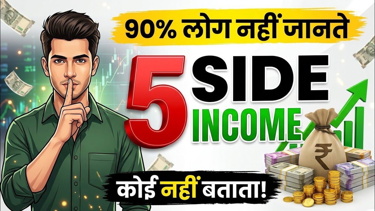 5 Best Side Income Ideas 2026 | Passive Income Ideas | Earn Money Online | Hindi