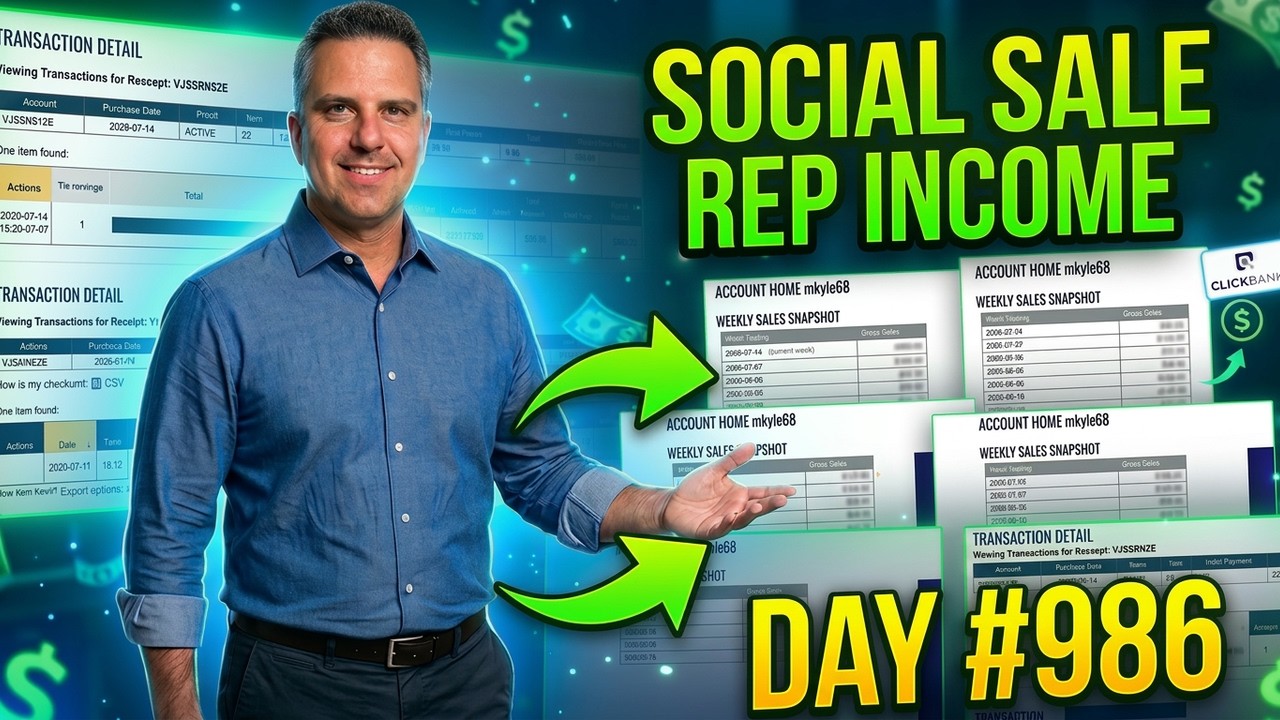 Here's What I Made Promoting SOCIAL SALE REP - Day 986!