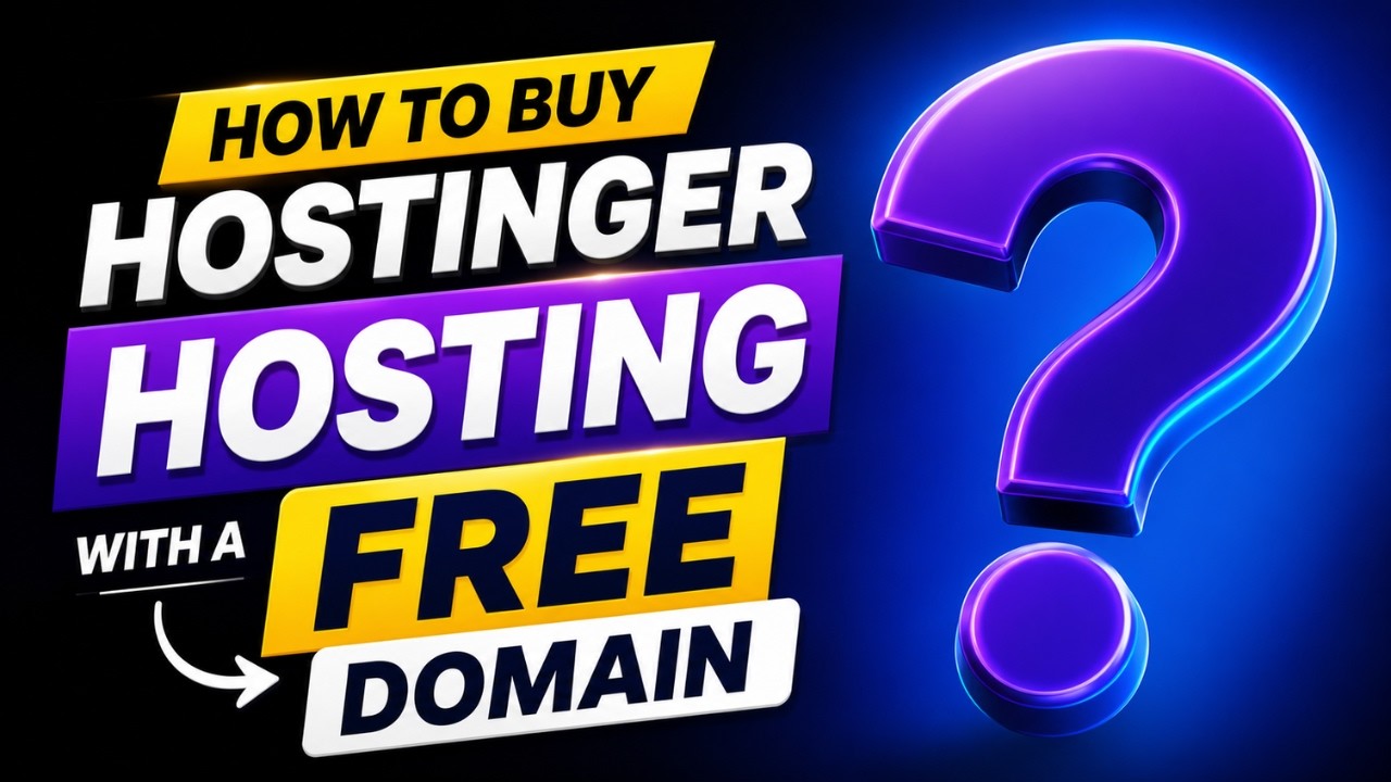 How to Get a FREE Domain with Hostinger Hosting (2026 Tutorial)