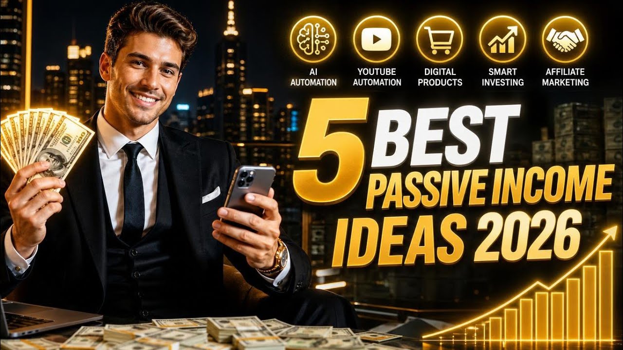 5 Best Passive Income Ideas for 2026 (Earn Money While You Sleep)
