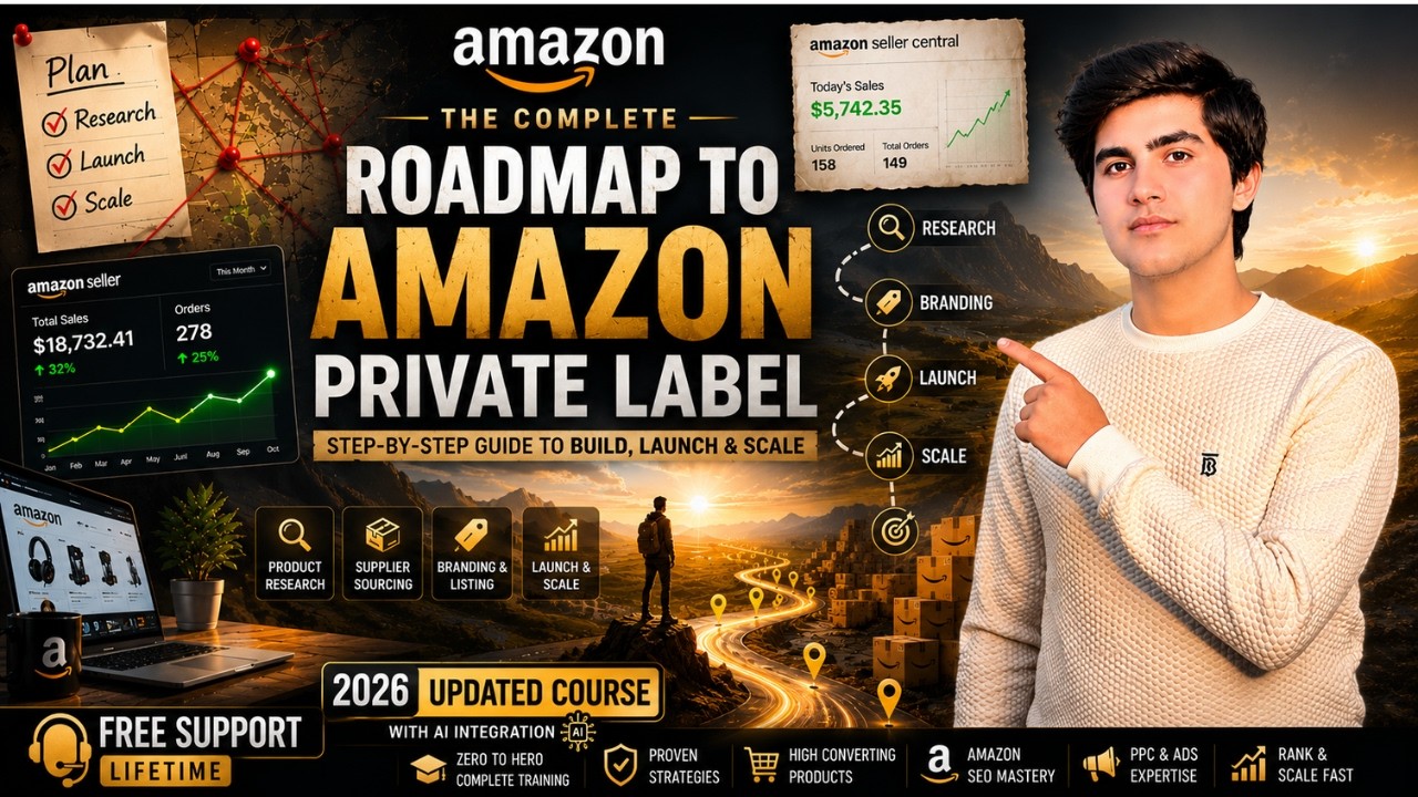 Amazon FBA Private Label Full Free Course 2026 Updated | Step by Step for Beginners to Advance