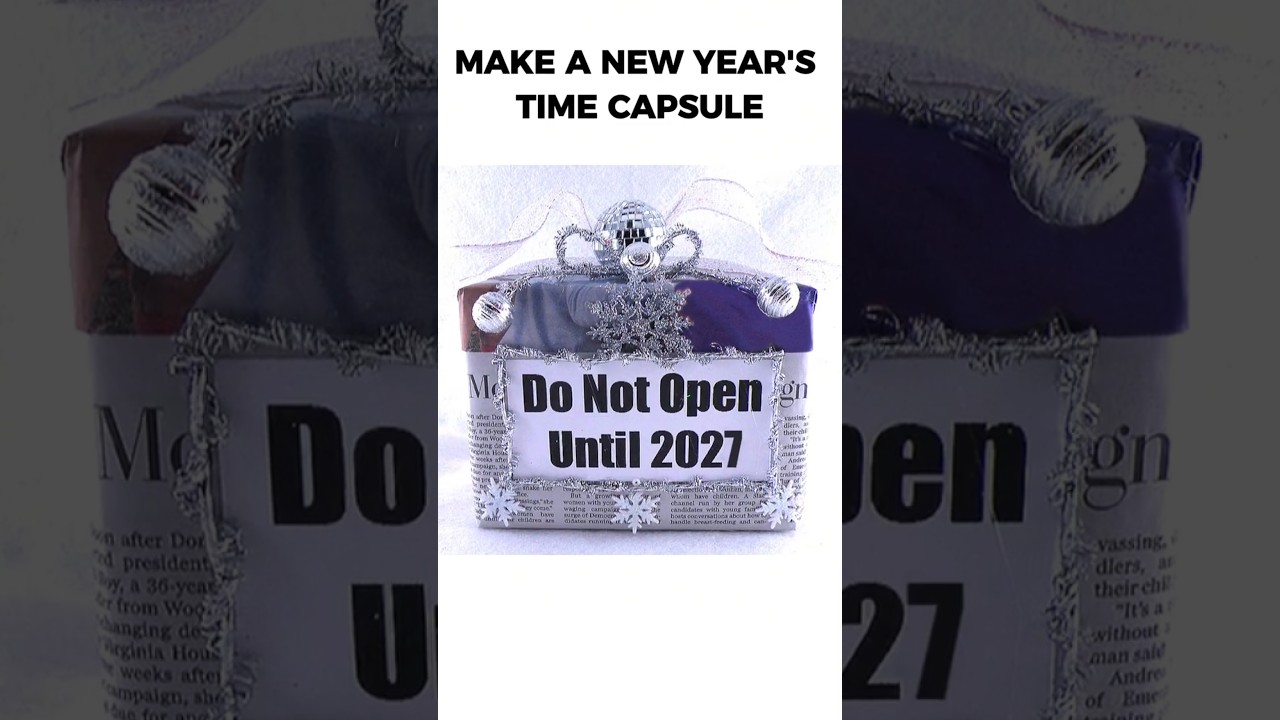 DIY Time Capsule - How to Make a 2026 Time Capsule #shorts #timecapsule #newyear2026