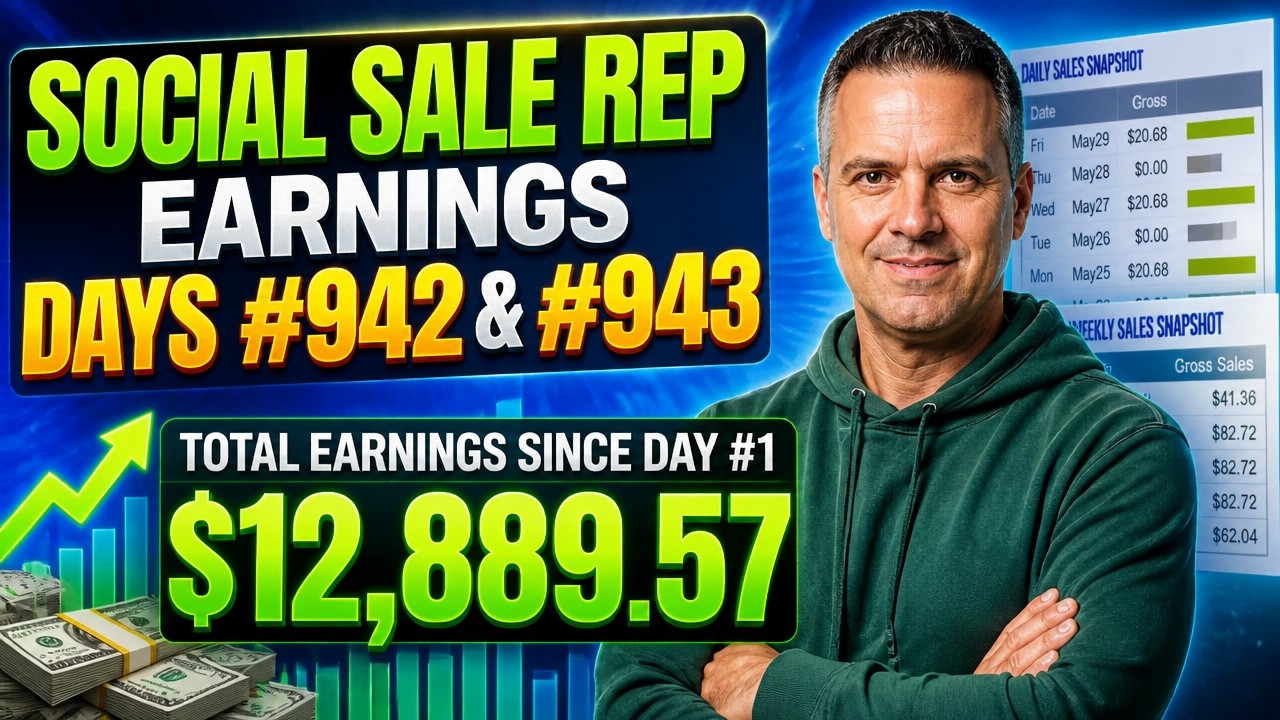 [Days 942 & 943] Social Sale Rep & My Lead Gen Secret Earnings Results!