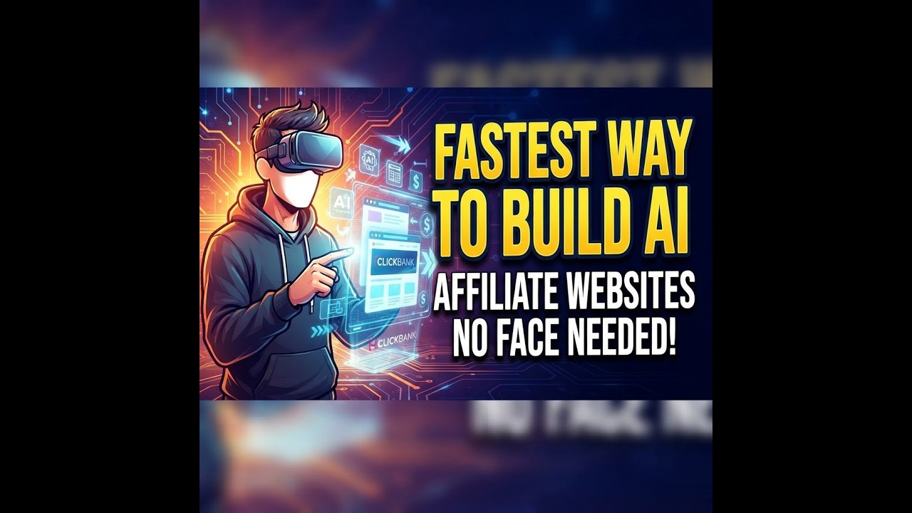 Fastest Way to Build AI Affiliate Websites for ClickBank (No Face Required)