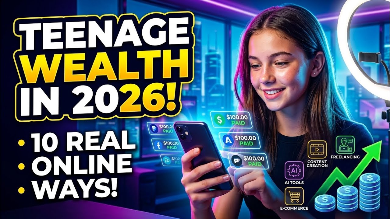 How Teenagers Can Earn Money in 2026 | 10 Real Ways to Make Money