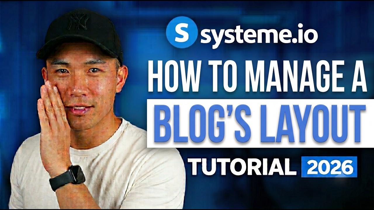 How to Manage a Blog's Layout on Systeme.io 2026 | Beginner Tutorial
