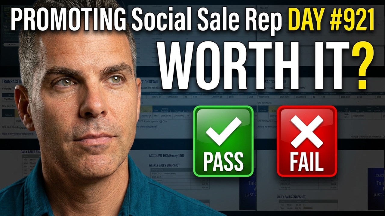 PROMOTING Social Sale Rep DAY 921 - Is It Worth It?