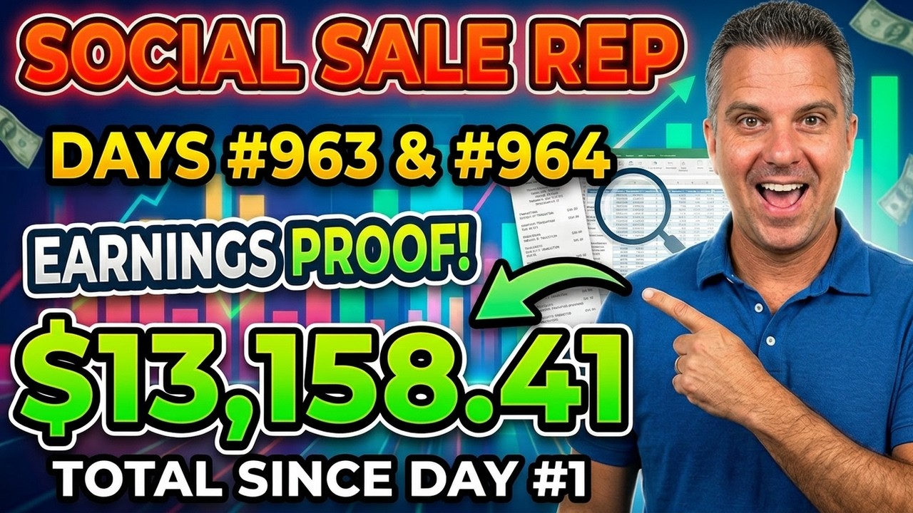 Social Sale Rep Earnings Results Days 963 & 964 - Live Chat Jobs From Home!