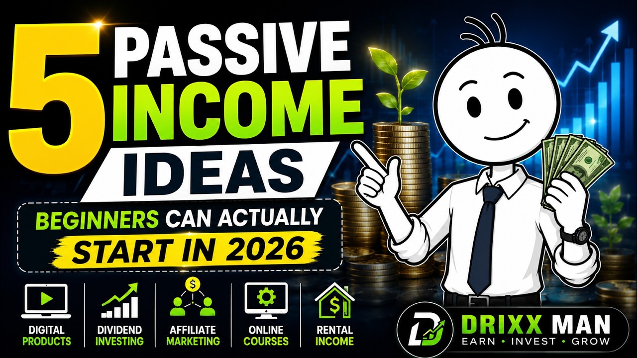 "5 Passive Income Ideas Beginners Can Actually Start in 2026" #finance #sidehustle #usafinance