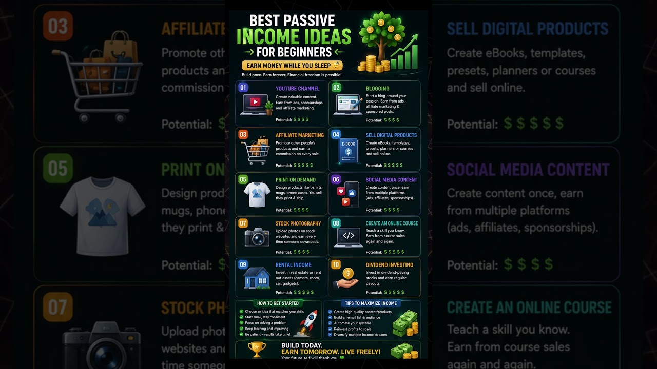 Best Passive Income Ideas for Beginners