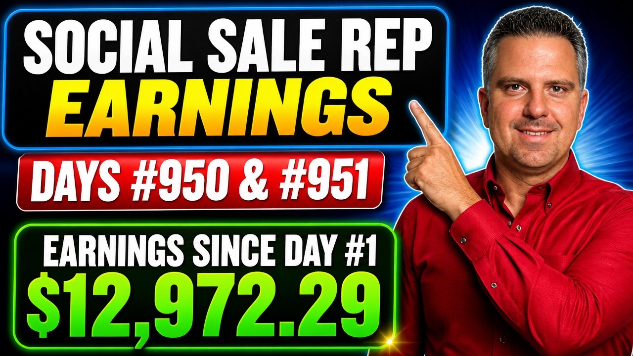 HOW MUCH I Earned Promoting SOCIAL SALE REP - Days 950 & 951 Full Results!